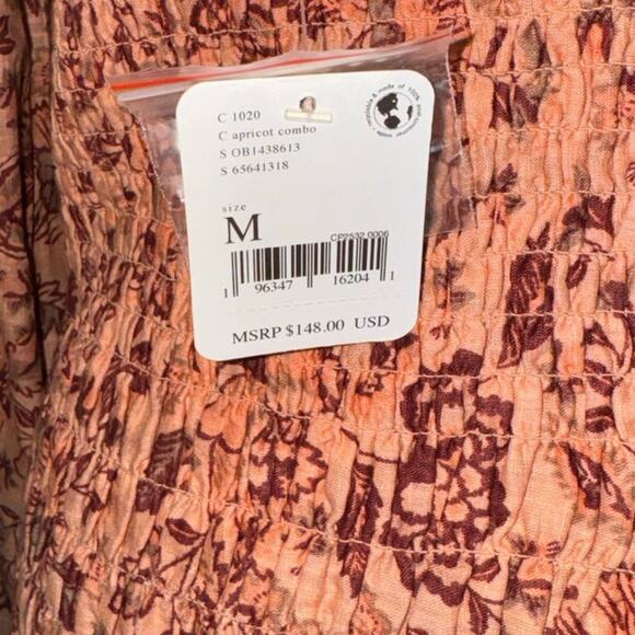 *SOLD* NWT! Free People Smock it to Me Long Sleeve Mini Dress - Size Medium - Picture 9 of 9